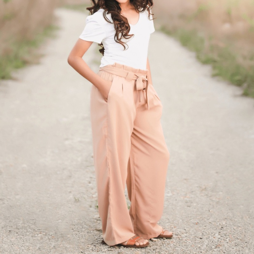 Tessa Palazzo Pants - Khaki
